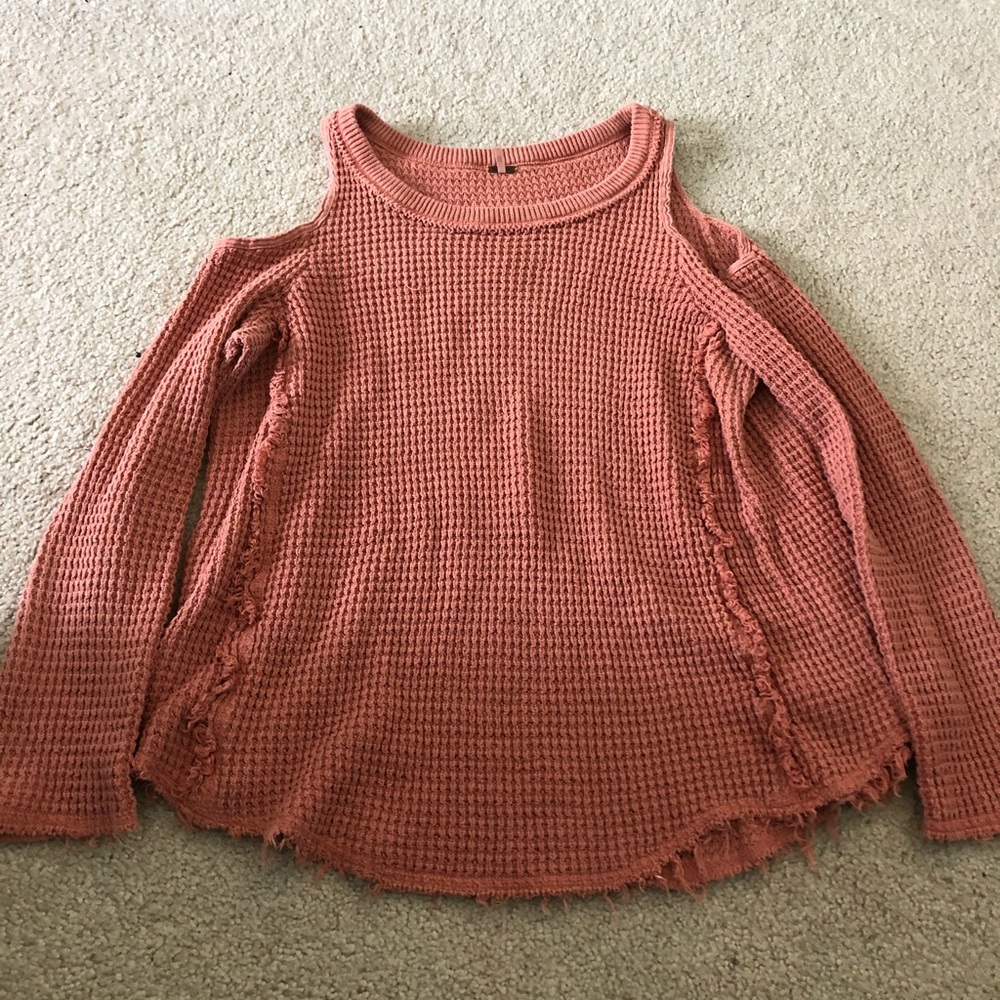 Free People orange sweater